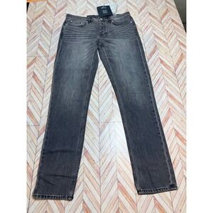 NWT BLK DNM NYC Women 27 Jeans 11 Straight Leg Gray Washed Grunge Indie Skater